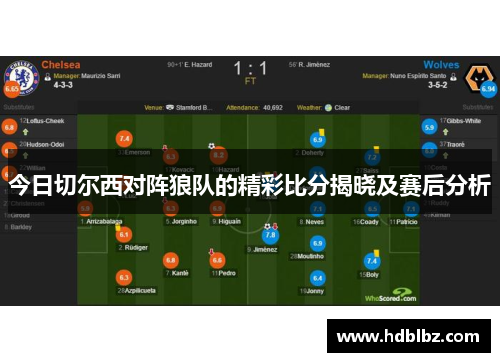 今日切尔西对阵狼队的精彩比分揭晓及赛后分析